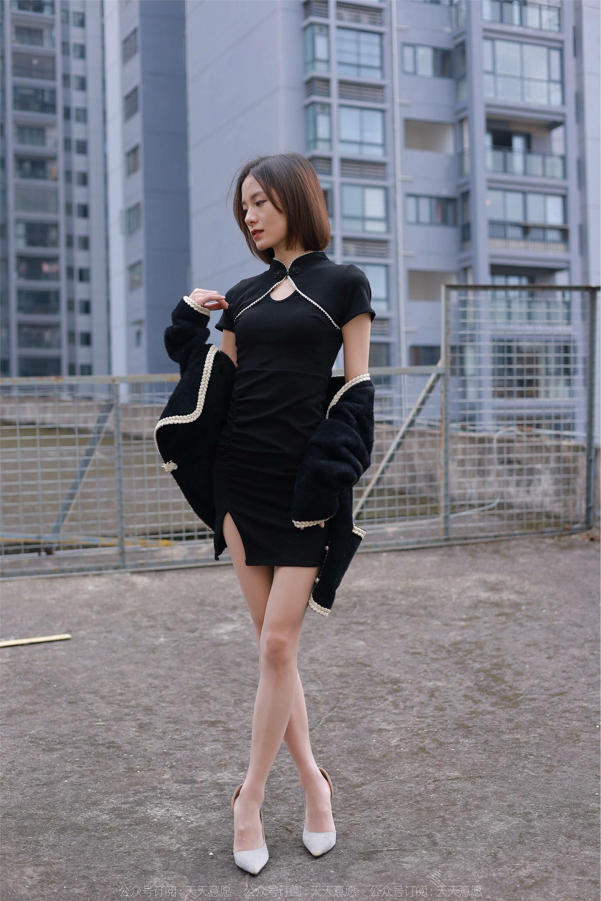 IESS异思趣向  2022.01.30 丝享家994：小六《黑色旗袍肉色丝》